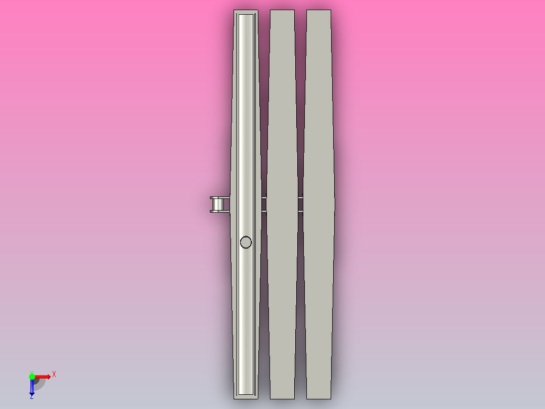 1873AFH-K1600-AZ3-C1扣链式防滑螺旋链板(含轴承)俯视图