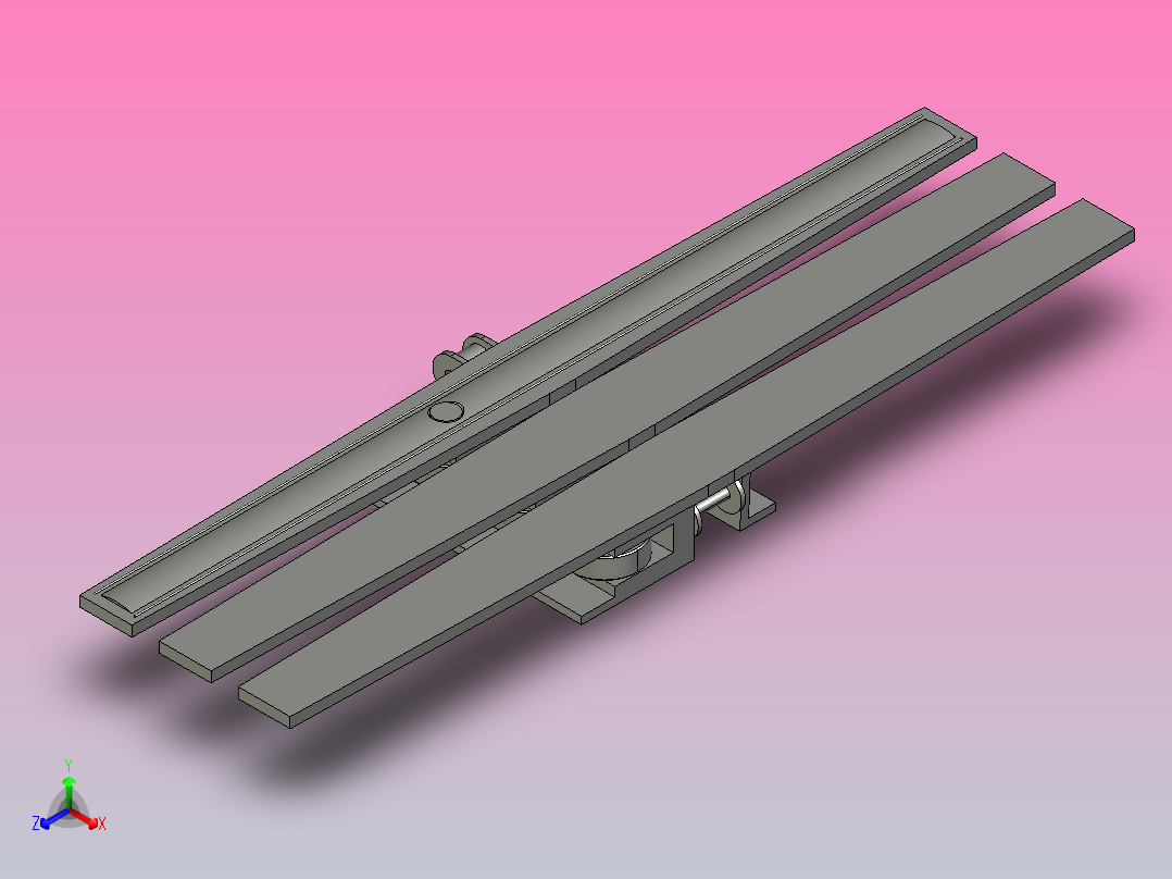 1873AFH-K1600-AZ3-C1扣链式防滑螺旋链板(含轴承)正等轴测图