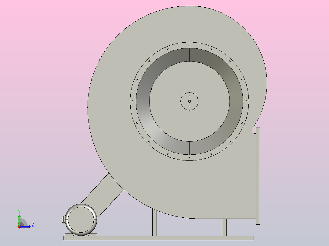 4-72C型离心通风机[10]左视图