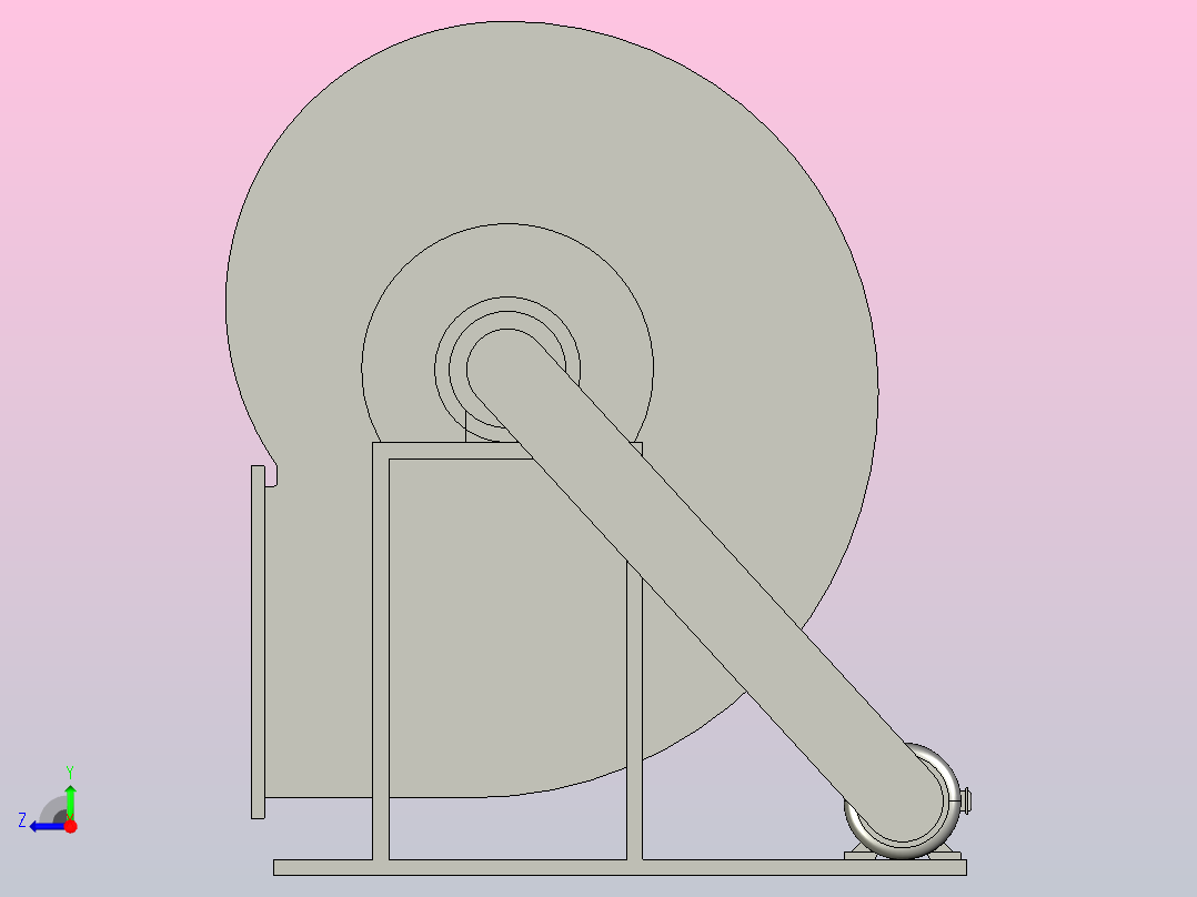 4-72C型离心通风机[10]右视图