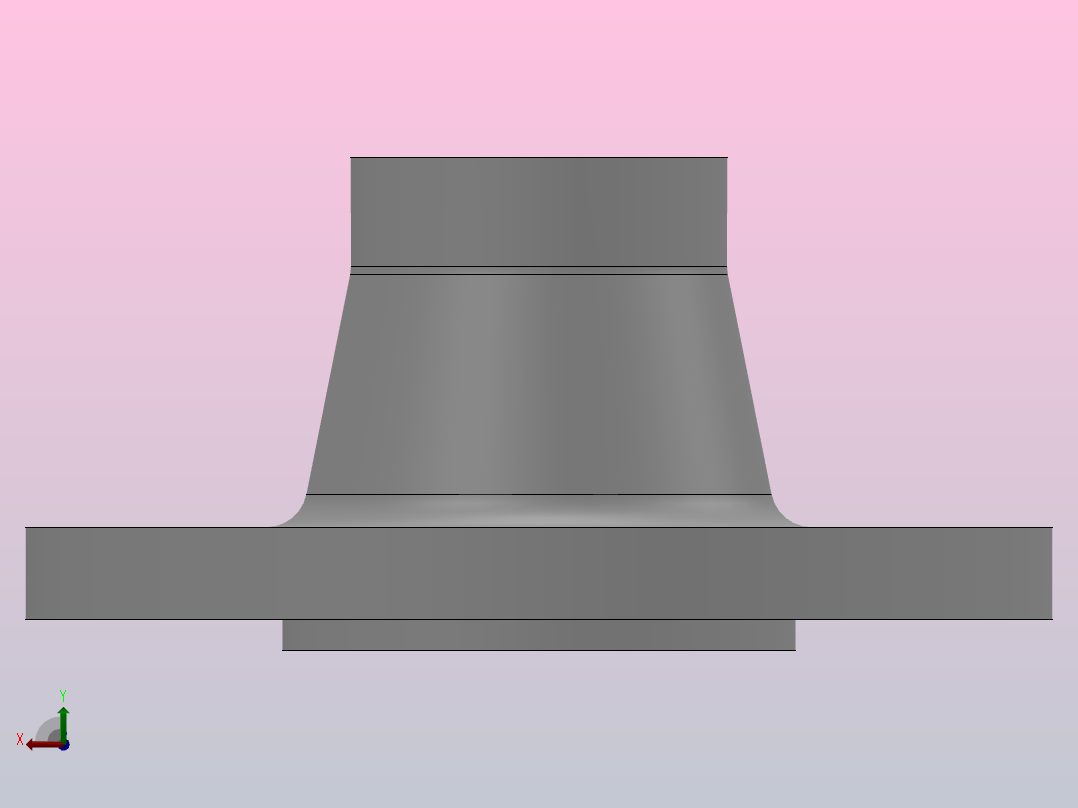 凸面整体钢制管法兰_法兰 DN40-PN10 M 1后视图