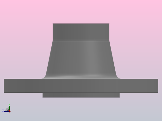 凸面整体钢制管法兰_法兰 DN40-PN10 M 1右视缩略图