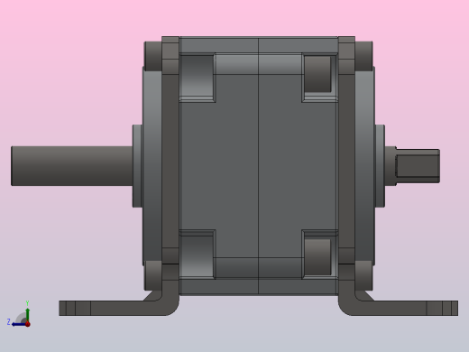 CRB1系列大型叶片式摆动气缸[CRB1LJ50-90S]右视缩略图