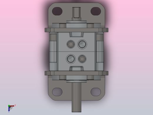 CRB1系列大型叶片式摆动气缸[CRB1LJ50-90S]俯视缩略图