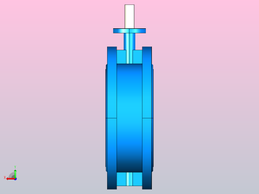 橡胶密封法兰连接蝶阀[BG310A-DN450(PN10)]后视缩略图