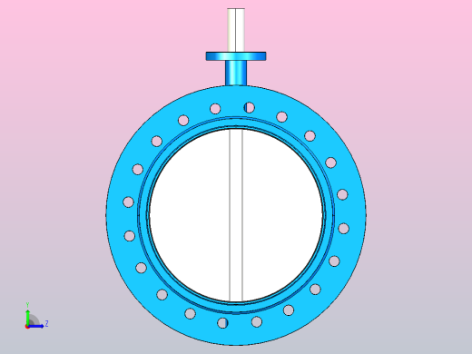 橡胶密封法兰连接蝶阀[BG310A-DN450(PN10)]左视缩略图