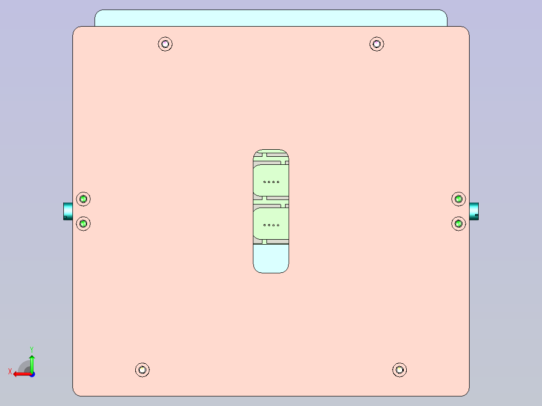一款焊接治具3D模型后视图