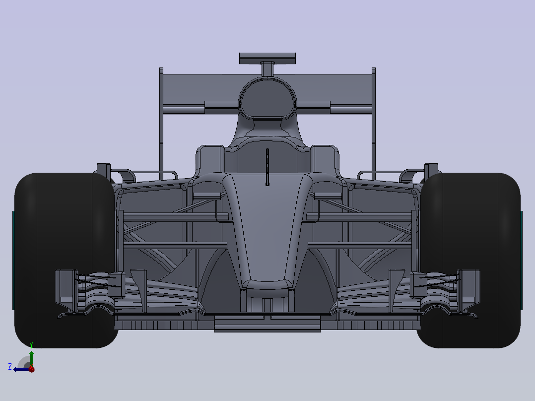 梅赛德斯W07混合动力F1赛车 sw21右视图