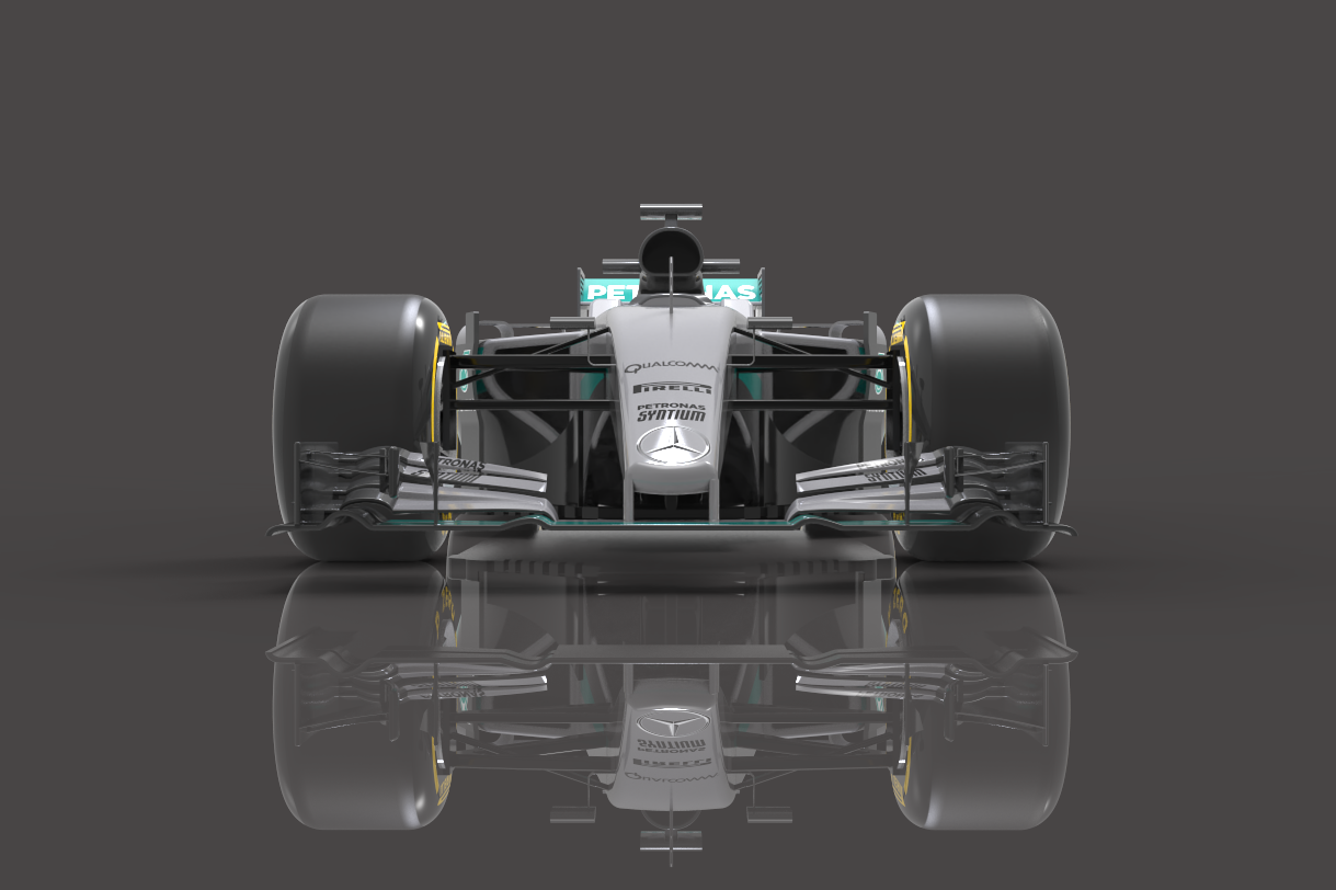 梅赛德斯W07混合动力F1赛车 sw21