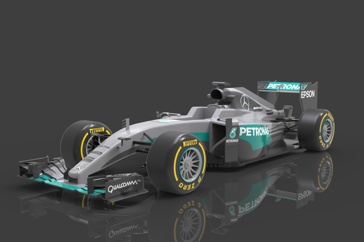 梅赛德斯W07混合动力F1赛车 sw21