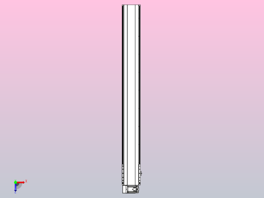 皮带直线轴半封闭可选导轨TPA-HNB-202D-140-L1650-LU-Y-P75-N3俯视缩略图