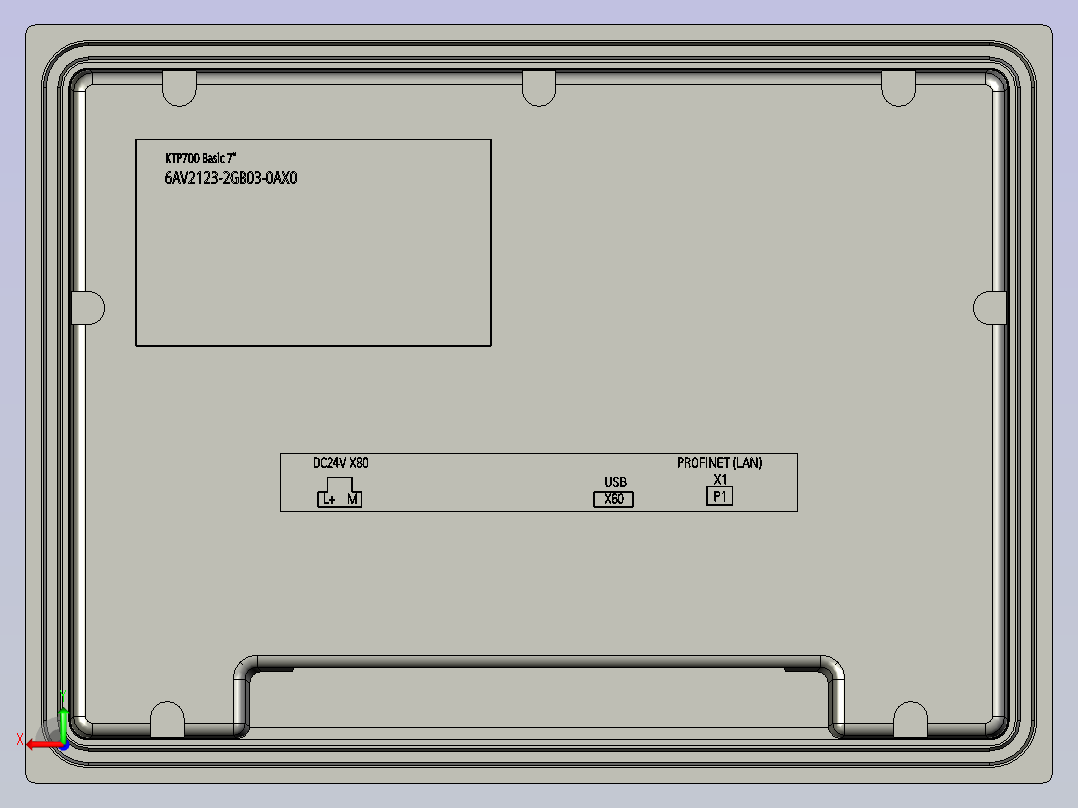6AV2124-0GC01-0AX0(SIEMENS模拟)后视图