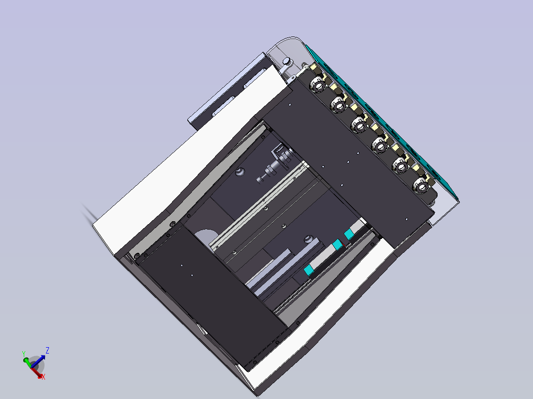 A4 ZPDK-1-100直排式刀库主视图