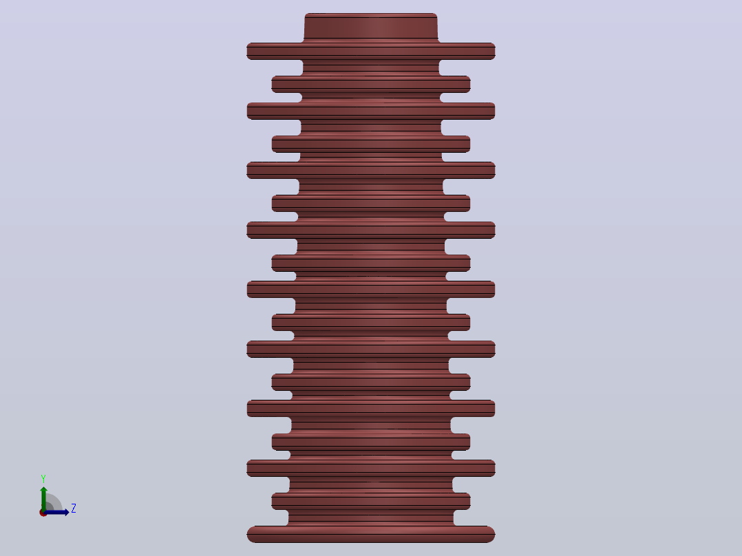 35KV CG5户内高压带电显示装置传感器[CG5-320]绝缘子左视图
