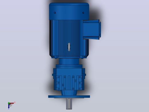 RF57法兰轴伸式安装斜齿轮减速机RF57-Y4-4P-112M-M1-0°-Φ250俯视缩略图