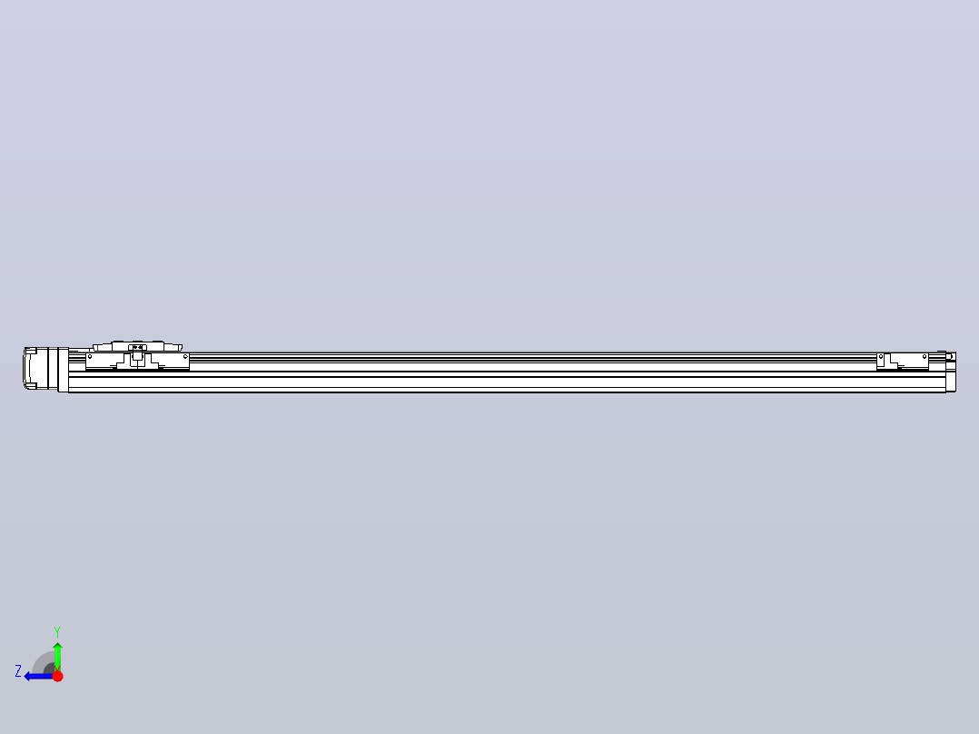 滚珠丝杠直线轴内置导轨TPA-GCR-40-1210C-L750-MR-M10-N3右视图