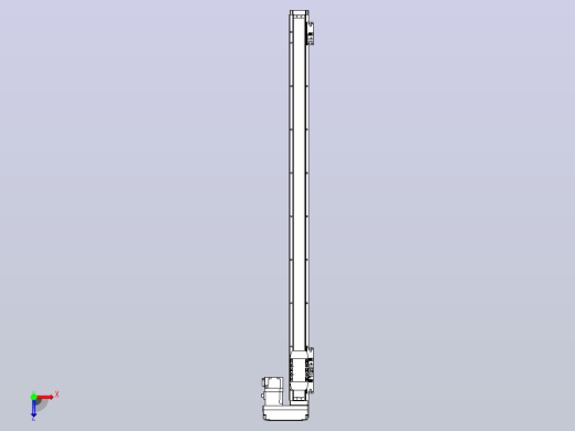 滚珠丝杠直线轴内置导轨TPA-GCR-40-1210C-L750-MR-M10-N3俯视缩略图