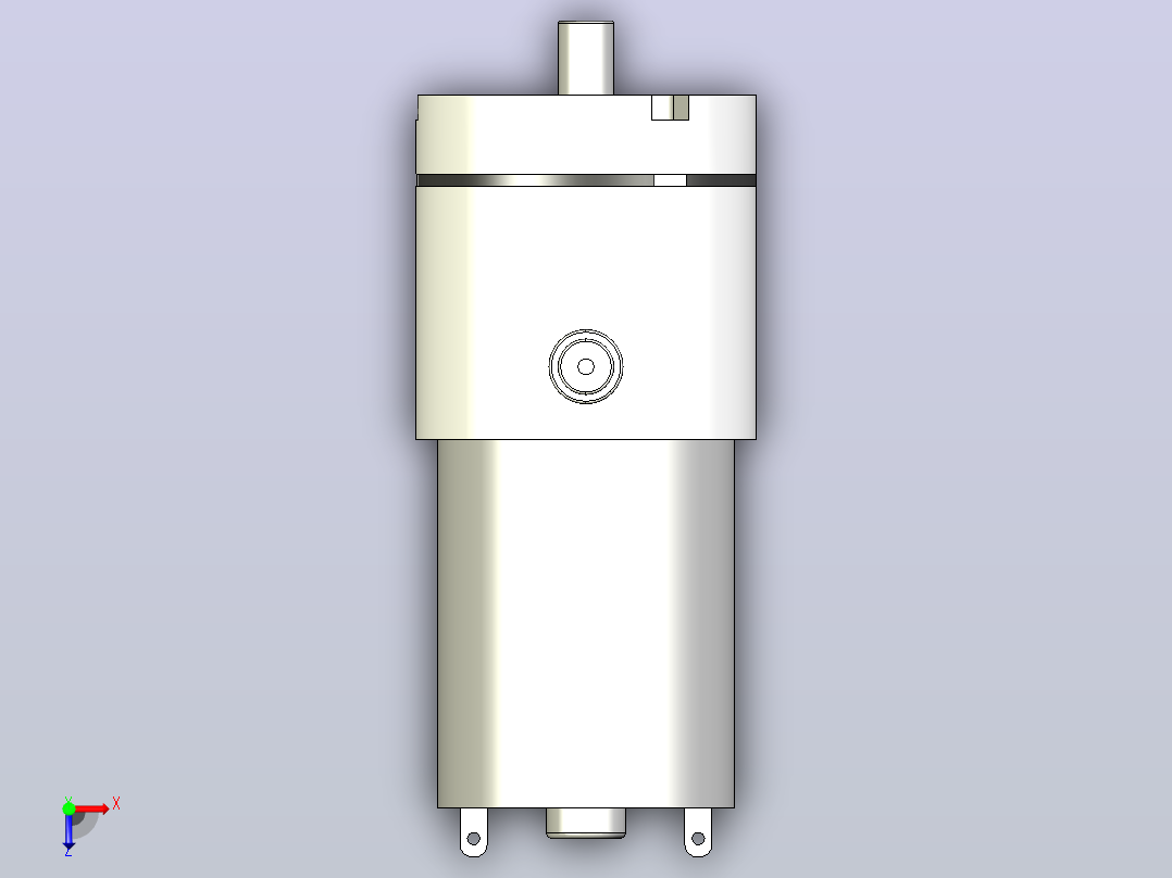 空气泵电机DC 12 V 370 02 PM俯视图