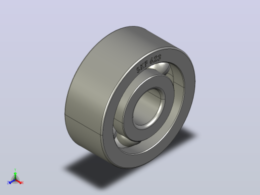 3毫米轴承SKF 623 (RS 285-0790)正等轴测缩略图