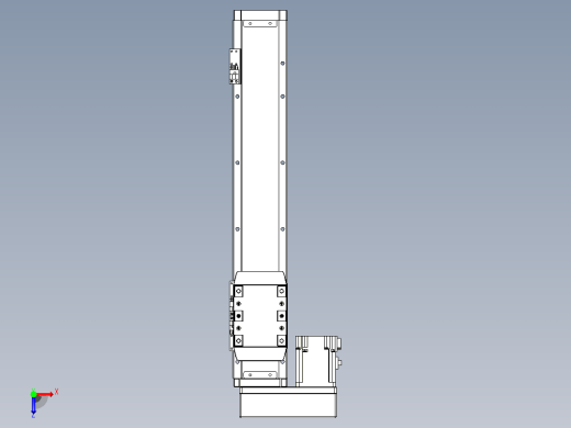 滚珠丝杠直线轴内置导轨TPA-GCR-80-1610C-L350-ML-M20-N3俯视缩略图