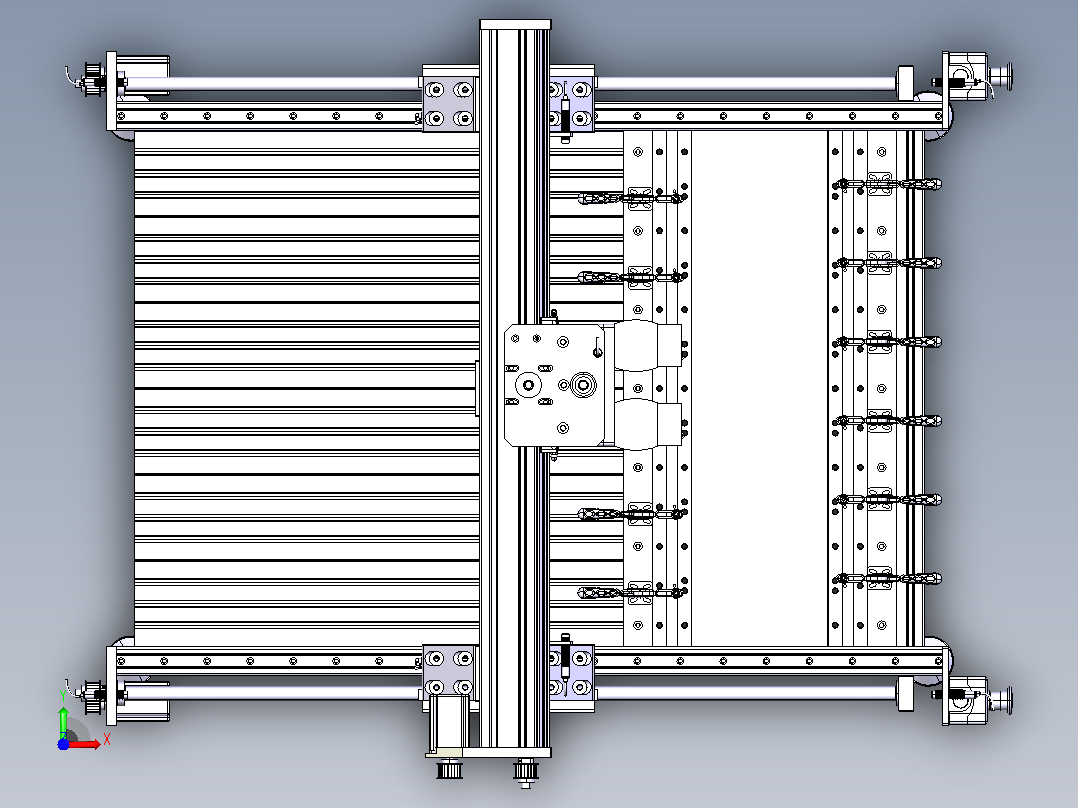 机床cnc-router-18 1 STP前视图
