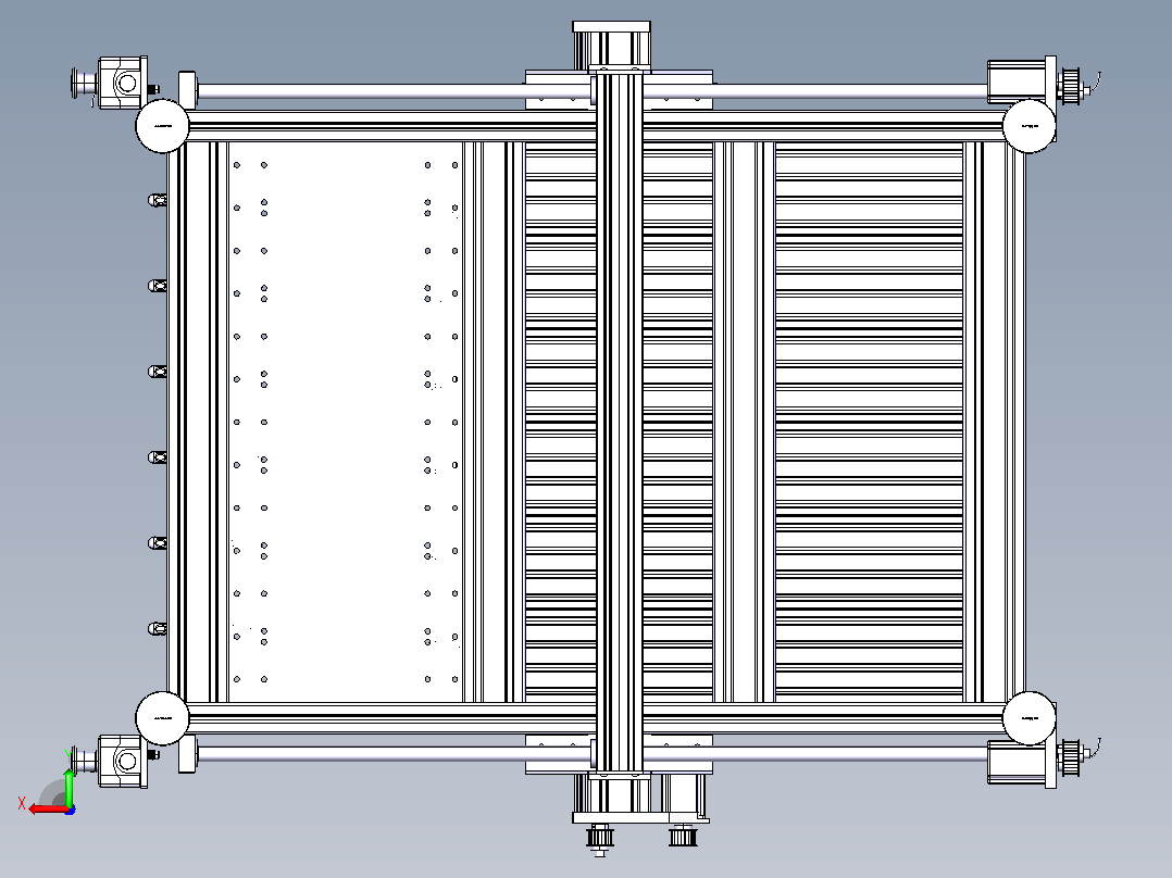 机床cnc-router-18 1 STP后视图