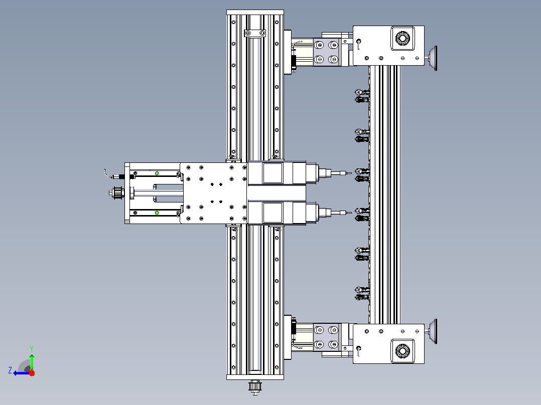 机床cnc-router-18 1 STP右视图