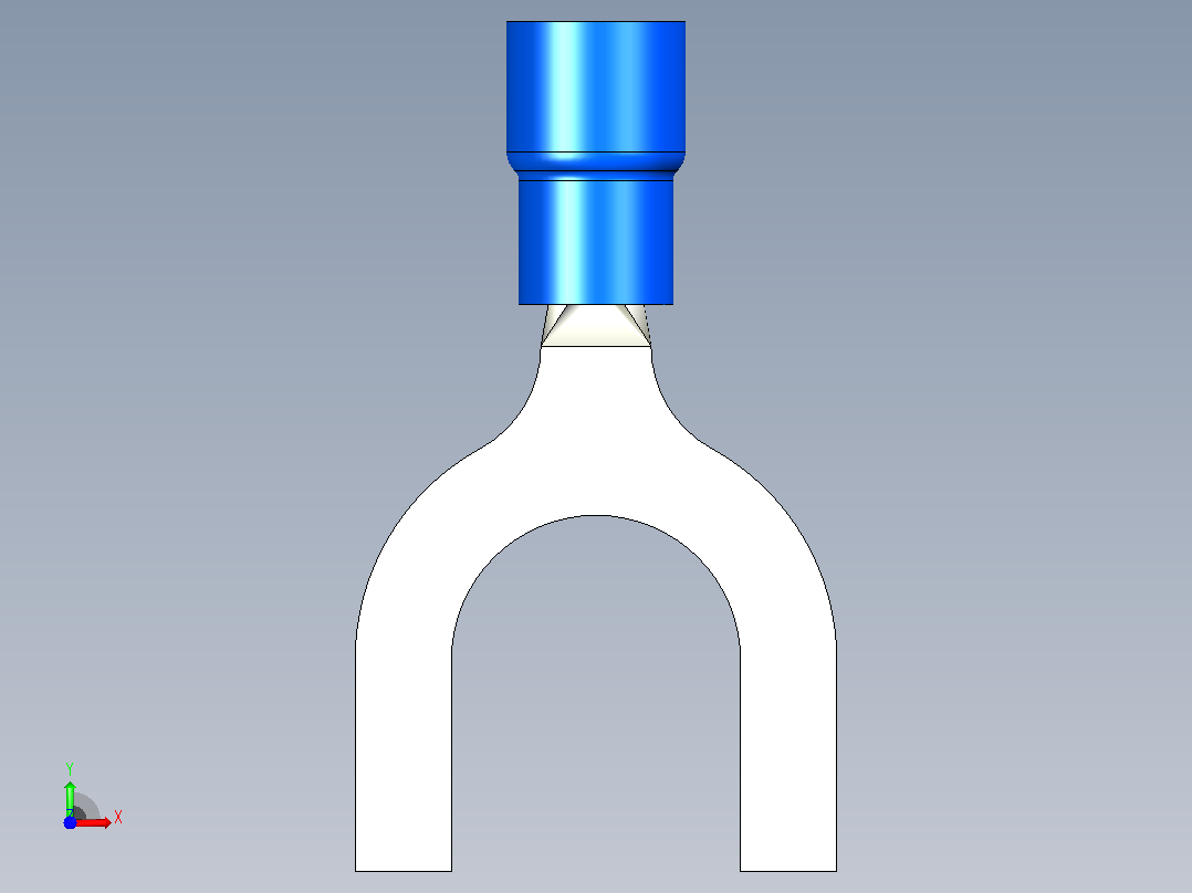 接线端子pre-insulated-crimp-fork-terminals-blue-1 1 STP前视图