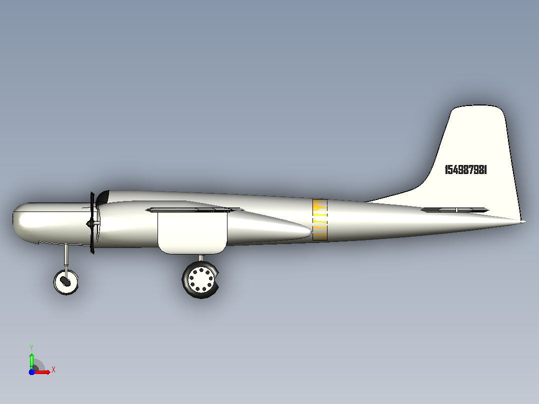 A-26轰炸机前视图