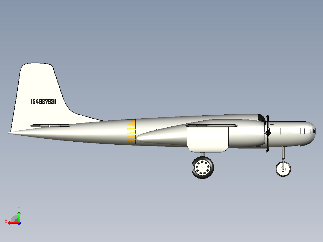A-26轰炸机后视图