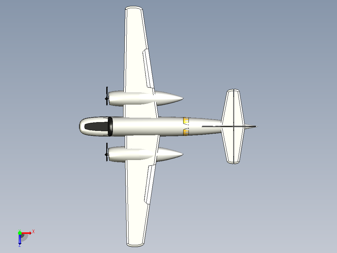 A-26轰炸机俯视图