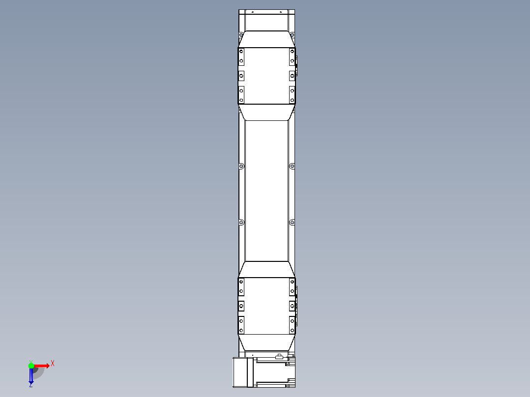 皮带直线轴双滑块型TPA-GCBS-150-P80-L175-LU-M75-N3俯视图