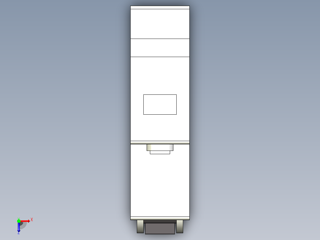 DZ47-63小型断路器[DZ47-63-1P+N-C1A]俯视图