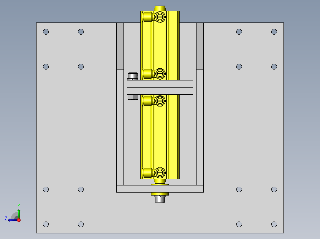 双位置卷帘门右视图
