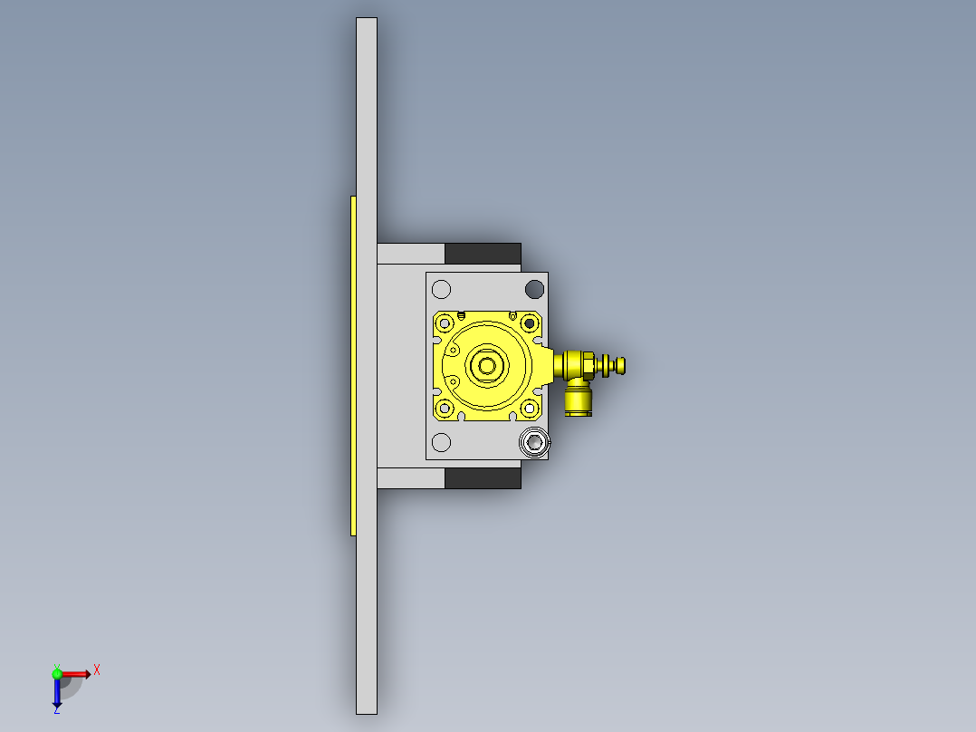 双位置卷帘门俯视图