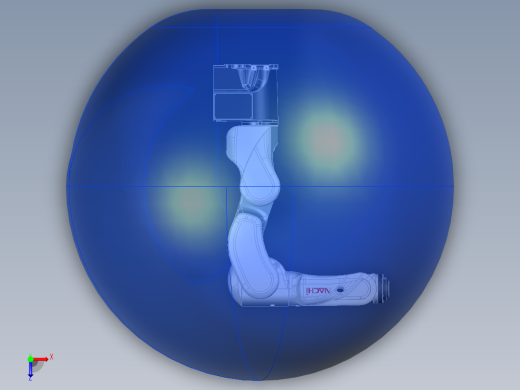 那智机器人nachi mz04 04e 6axis industrial robot 4kg collaborative俯视缩略图