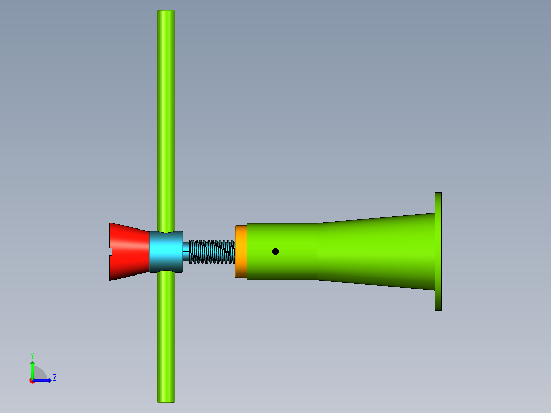 螺旋千斤顶设计（cad+pro+说明书）左视图