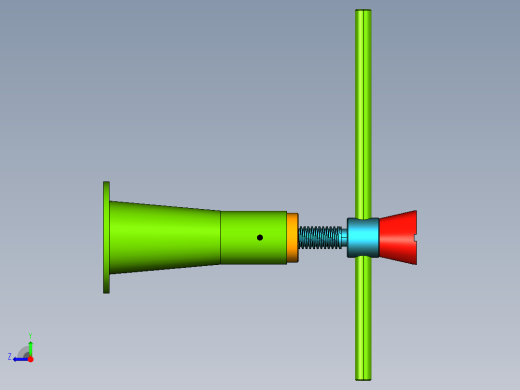 螺旋千斤顶设计（cad+pro+说明书）右视缩略图