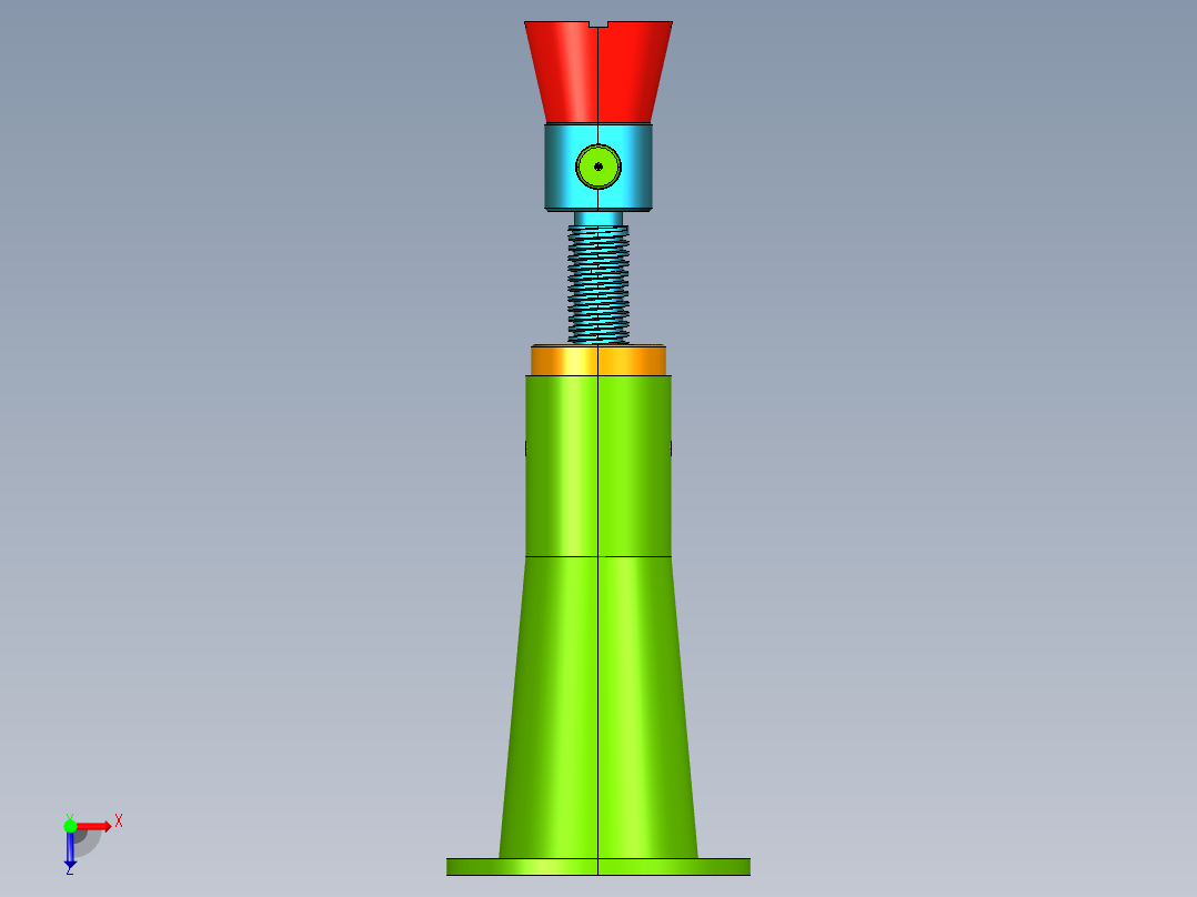 螺旋千斤顶设计（cad+pro+说明书）俯视图