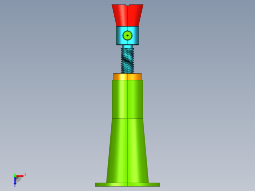 螺旋千斤顶设计（cad+pro+说明书）俯视缩略图