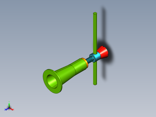 螺旋千斤顶设计（cad+pro+说明书）正等轴测缩略图