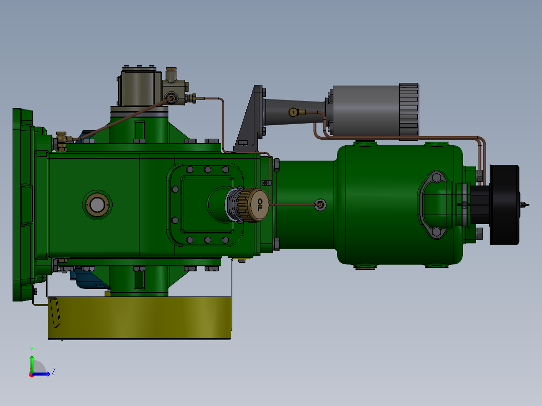 气举提升装置设计及仿真【带三维图】300左视图