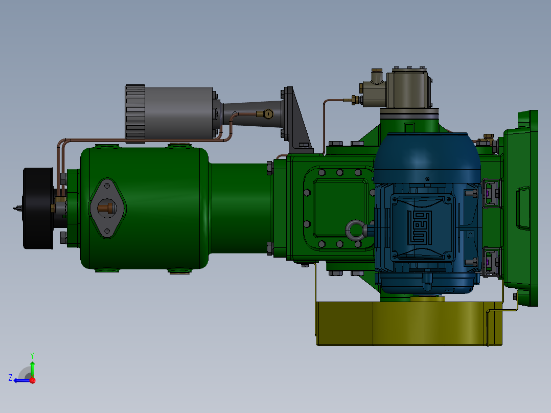 气举提升装置设计及仿真【带三维图】300右视图