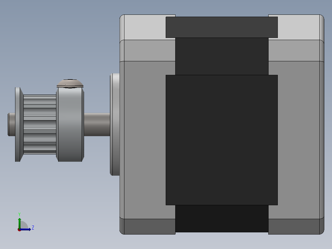 步进电机左视图
