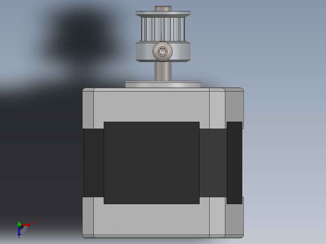 步进电机俯视图