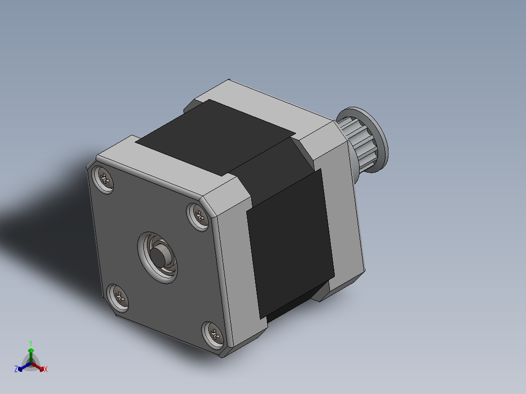 步进电机正等轴测图