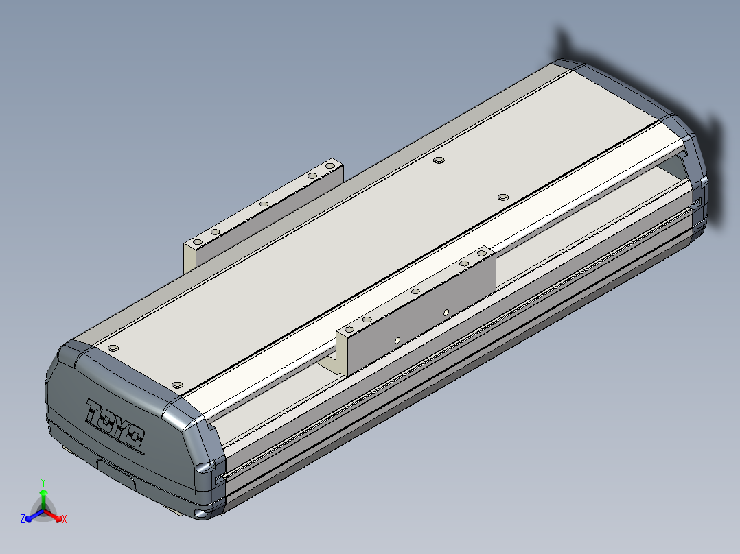 Toyo东佑达直线模组-ETH17-100-M-煞車-組合主视图