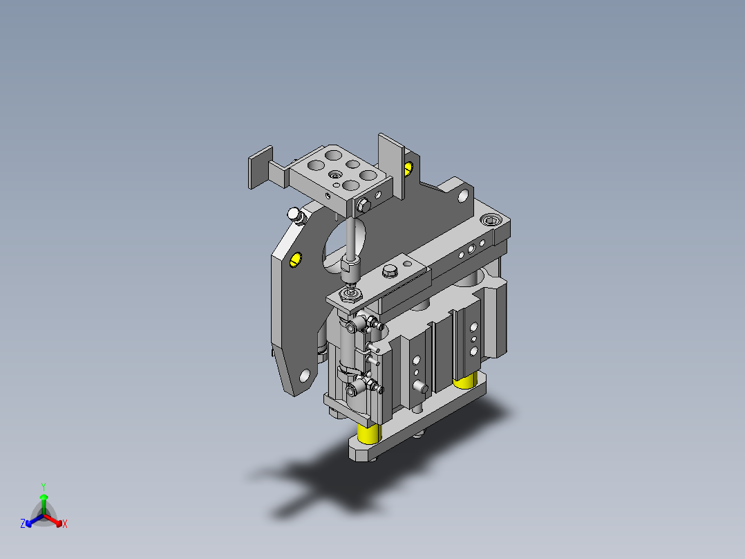 常用机械结构 (355)正等轴测图