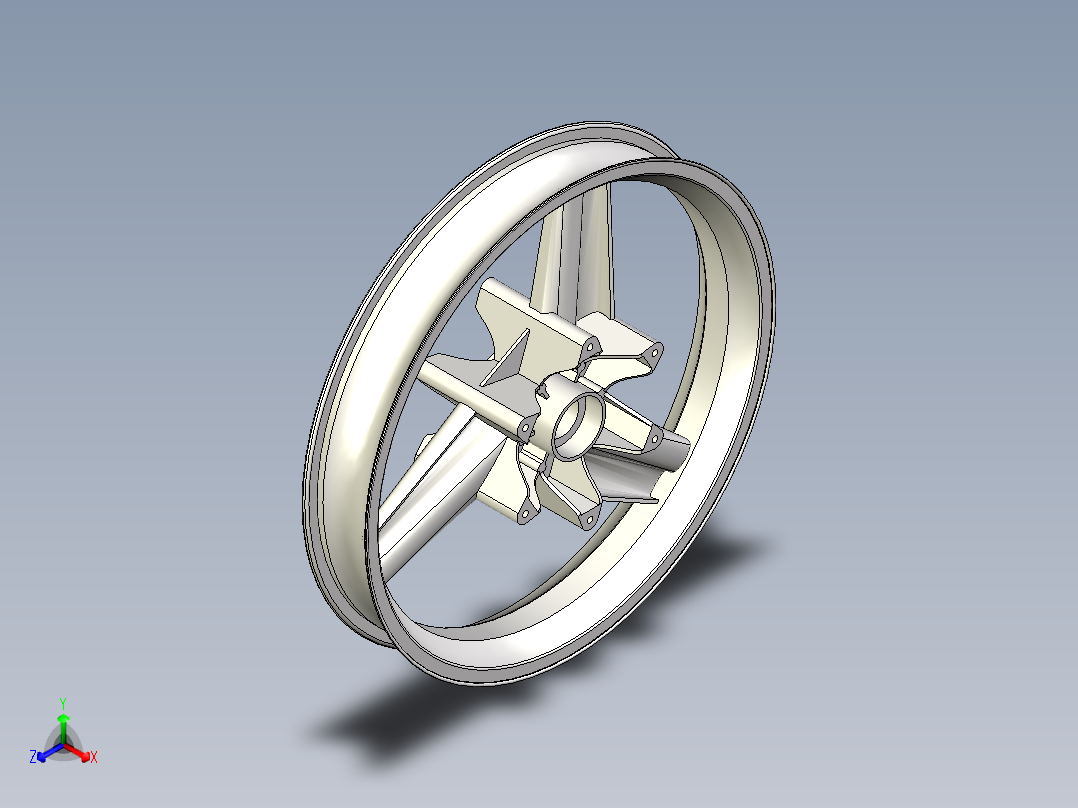 1990本田轮毂架主视图