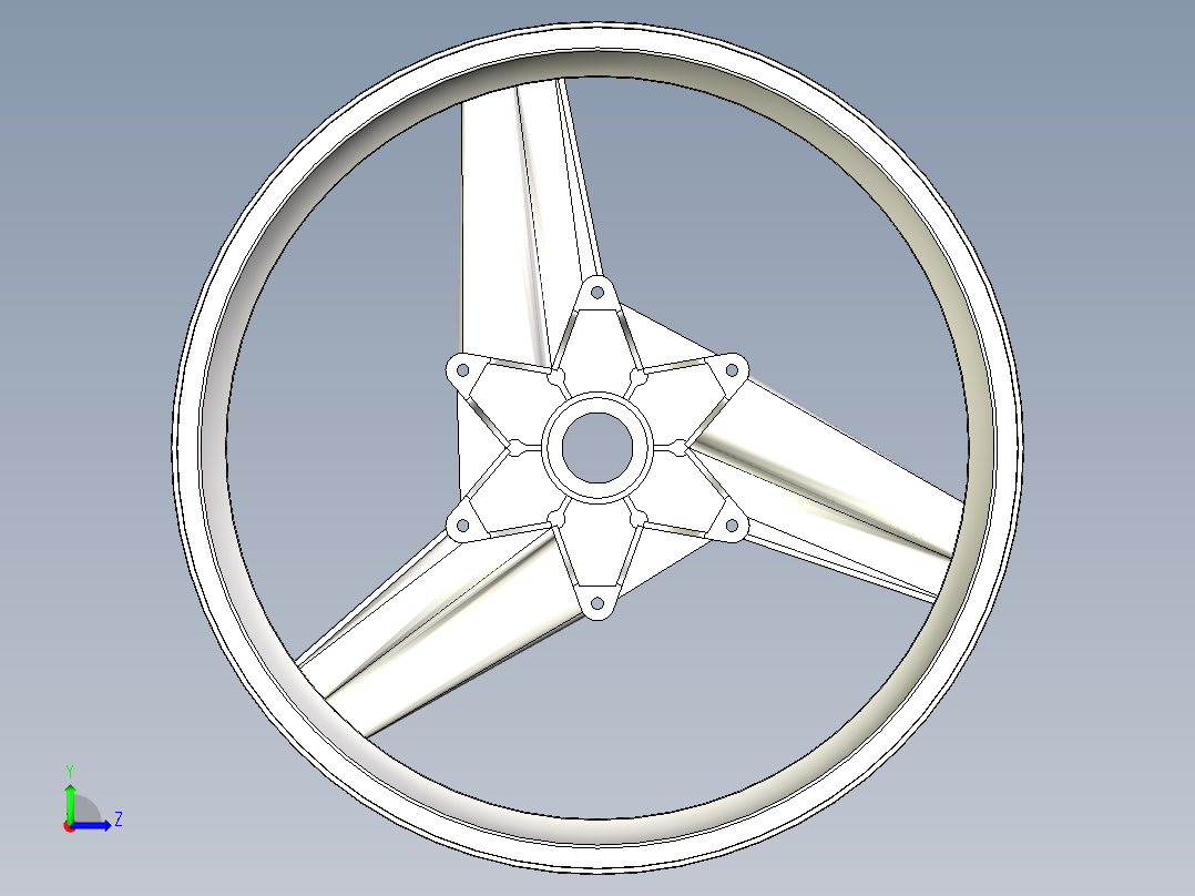 1990本田轮毂架左视图